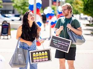 Students enjoy the festivities during the first week of the Fall 2023 semester at MSU Denver. Photo by Alyson McClaran